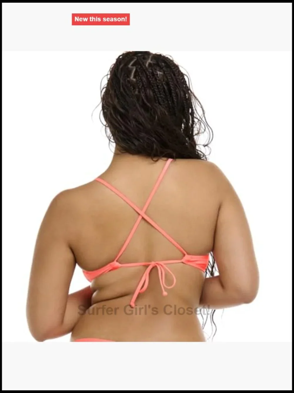 Twist Front Bikini Top with Adjustable Back